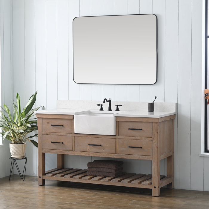 Greyleigh™ Mexborough 60'' Freestanding Single Bathroom Vanity with